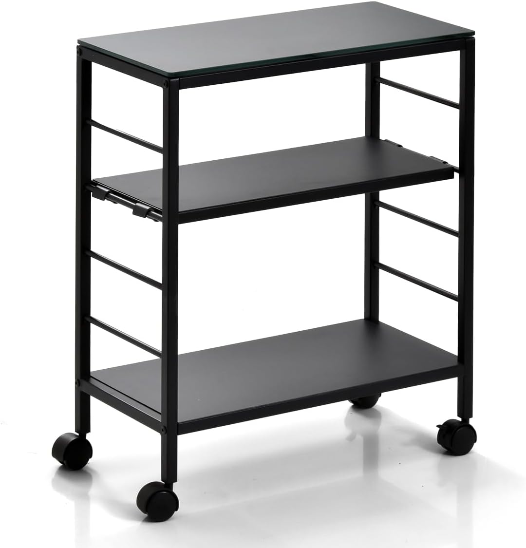 医療用ワゴン　キャスター付き 3段 耐荷重100KG 360°回転ステンレス 医療用ワゴン キャスター付き 3段 耐荷重100KG 360°回転ステンレス