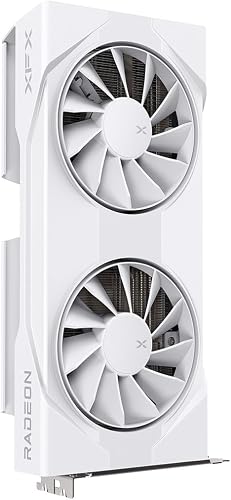 XFX Swift AMD Radeon RX 9060 XT OC White Gaming Edition with 16GB GDDR6 HDMI 2xDP, AMD RDNA™ 4 (RX-96TSW16WQ) - 2