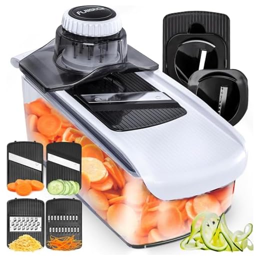 6-in-1 Mandoline Snijder Professionele Plantaardige Snijmachine Spiraalsnijder - Handmatige Keuken Mandoline Snijmachine - Aardappelsnijmachine Voedsel Snijmachine Kaas Snijmachine Kaasrasp