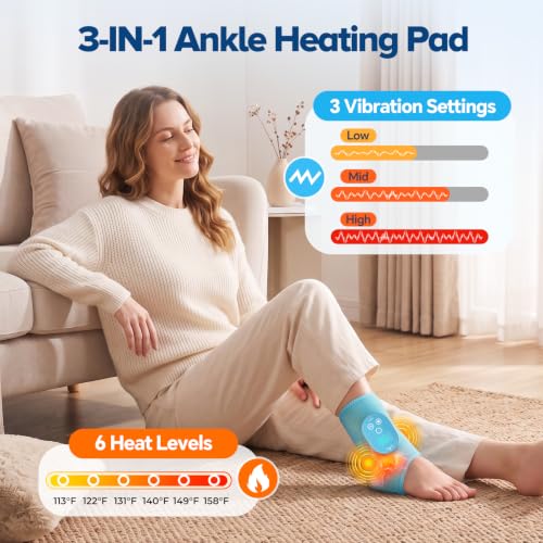 Foot Massager for Neuropathy and Plantar Fasciitis Relief, Ankle Massager — view 3