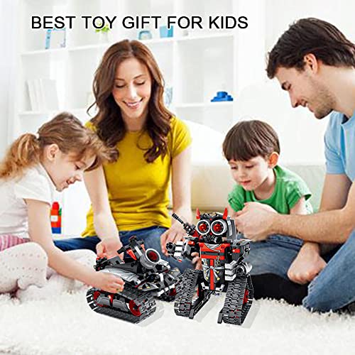 Raywer Rc Robot Stem Projects (419 Pcs ) For Kids Ages 6-12, Remote App Controlled Robot, Coding Gear Robot/ Tank/ Rc Car Building Toys Birthday Gifts For Teens Boys Girls #TOP6