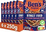 BEN'S ORIGINAL™ Fertiggericht Street Food Japanese Teriyaki Style Noodles 6x250g