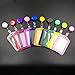 yueton Pack of 10 PU Leather ID Badge Card Holder with Retractable ID Badge Reel