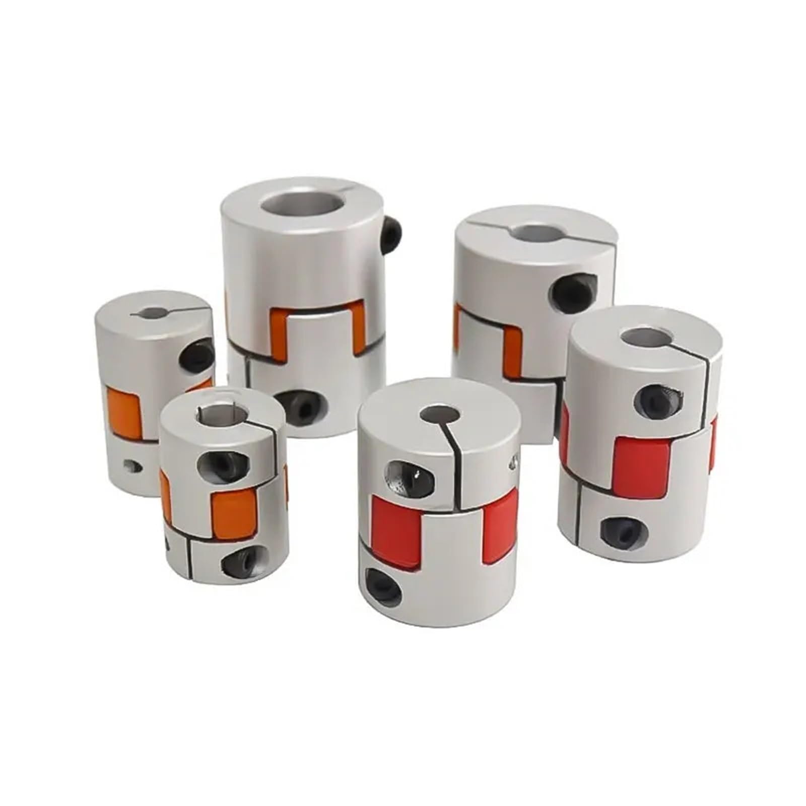 Accouplement XB25*30 à 2 mâchoires en aluminium for arbre flexible, vis D25L30, 1 pièce(5x12mm)