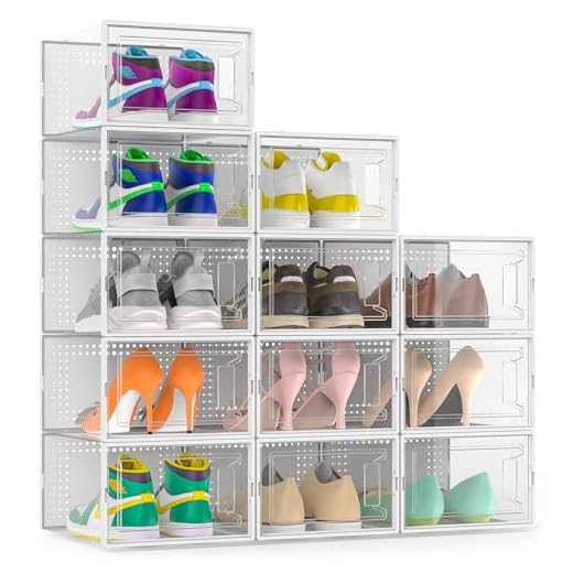 12-Pack Large Shoe Storage Boxes