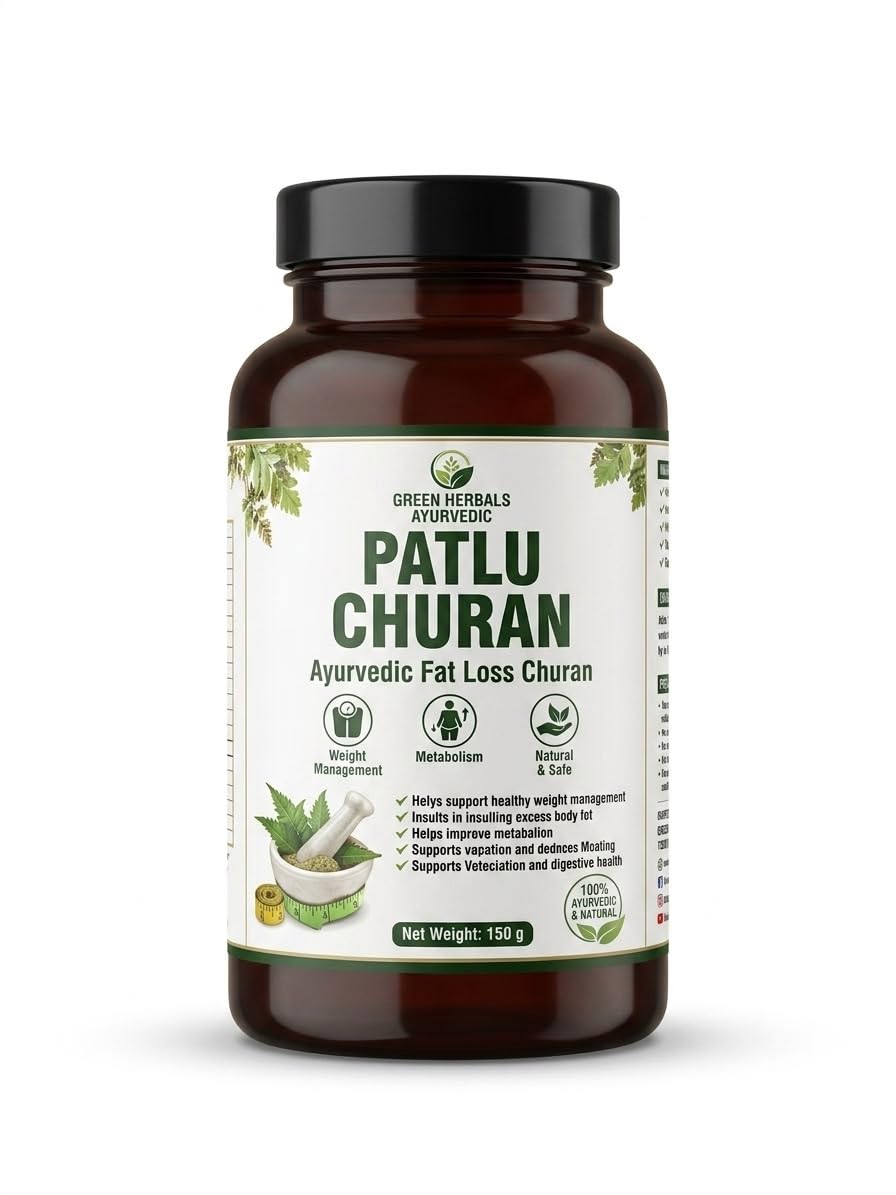Patlu Churan | Traditional Ayurvedic Herbal Digestive Churan | Natural Herbal Blend for Digestive Wellness & Healthy Lifestyle Support | 150g-picture-23