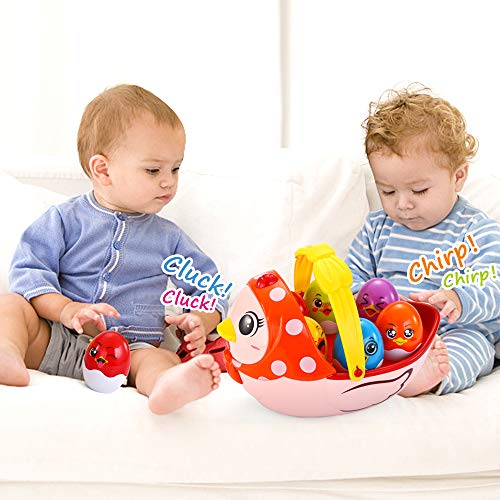 Vatos Baby Easter Egg Toy, Toddler Easter Basket For 1 2 3 4 5 Year Old Boys & Girls | Musical Easter Eggs With Colorful Changing Lights| Musical Easter Eggs For Babies #TOP2