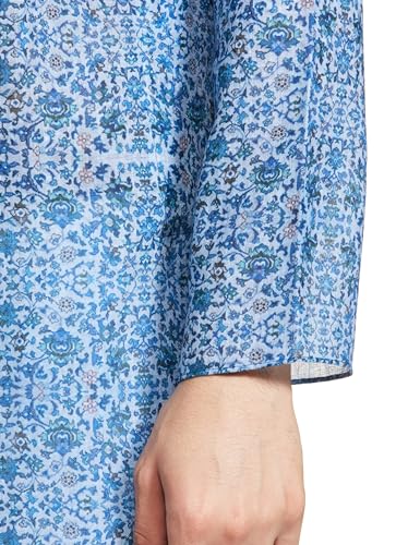 Image of Manthan Blended Viscose Printed Kurta for Men