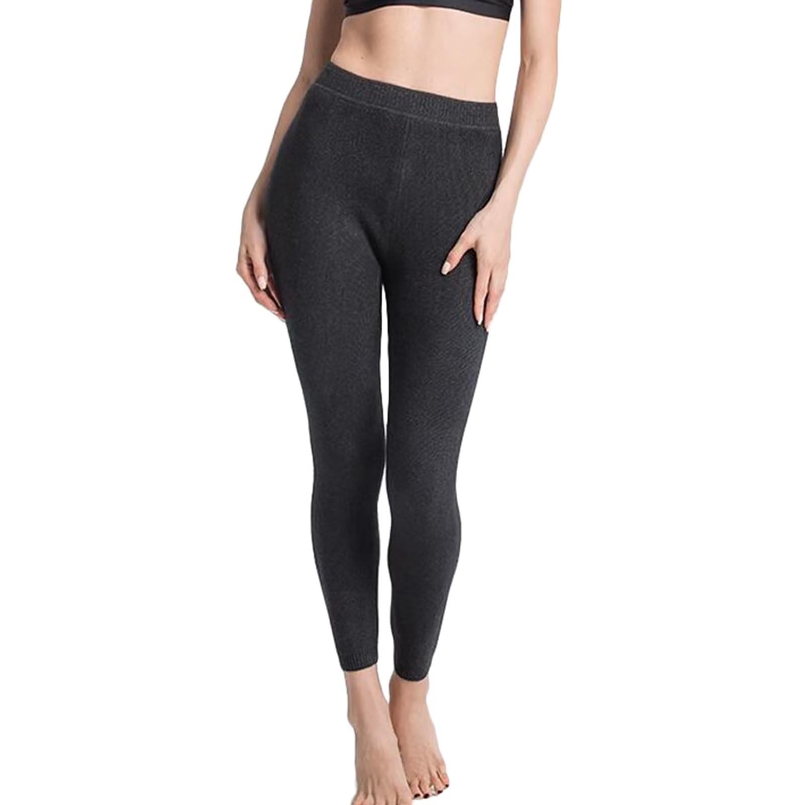 Donna Intimo Termico Pantaloni Leggins Termico 100% Cachemire Pantaloni di Compressione