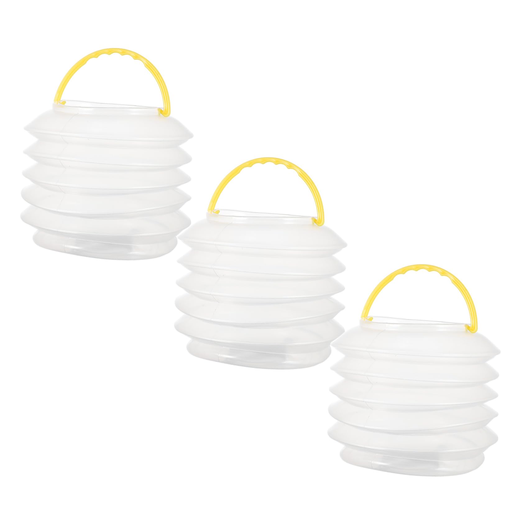 CIMAXIC 3Pcs Portable Artist Brush Washer Durable Paint Brush Basin Lightweight Pen Washing Bucket for Outdoor Sketching and Convenient Art Cleaning