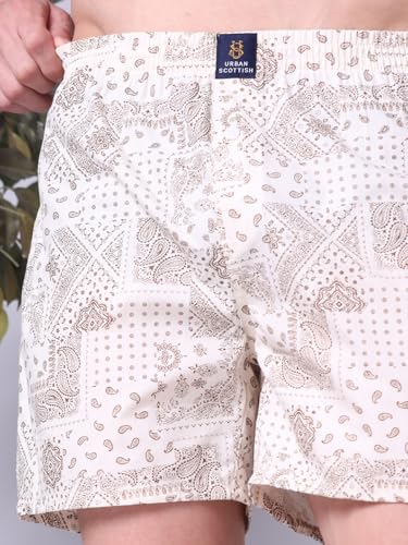 Image of Urban Scottish Men's Boxer Pants 100% Cotton Material with A Stylish Print Soft and Stretchy Elastic Waist Band Dynamic Movement and Hardwearing Stitching Breathable with A Gentle Snug Fit