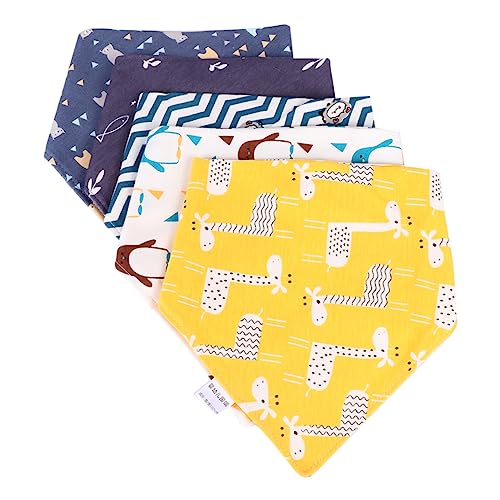 VICASKY 5stücke Speicheltücher Neugeborenen Lätzchen Dreieckstücher Mittagessen Fütterungslätzchen Aus Baumwolle Für Junge Mädchen Kleinkinder Junge Mädchen Leicht Zu Tragen Und Waschen
