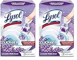Lysol Click Gel Automatic Toilet Bowl Cleaner, For Cleaning and Refreshing, Lavender Fields, 6 Applicators (Pack of 2)