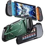 【Dockable & support rétractable】: Coque dockable pour Switch 2 est conçu pour faciliter l'ancrage et permettre une utilisation stable sur une table. Vous pouvez ancrer votre console sans effort, sans retirer l'étui. La béquille intégrée à cet coque de protection offre une stabilité accrue et un angle de vision sûr, garantissant une expérience de jeu sur table plus durable et plus confortable. (REMARQUE : Avant de connecter la console à la station de base, ouvrez le support d'abord. La support rétractable ne doit pas dépasser un angle de 110°)