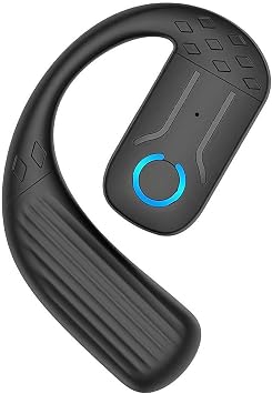 Bluetooth 5.4 Earphone Lightweight Headphone Mic Calling LED Sound Earbud T6Y3 Ear Display HD Surround Hook Earpiece tooth glasses loop earpiece microphone with Tooth bluetooth Blue reusable s