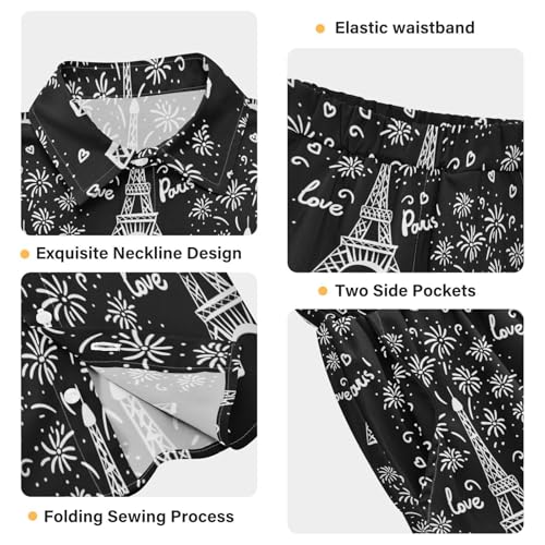 Image of visesunny Graphic Floral Boys 2 Piece Outfits Button Short Sleeve Tee Top Shorts Set Summer Beach Clothes for 3-10 Years