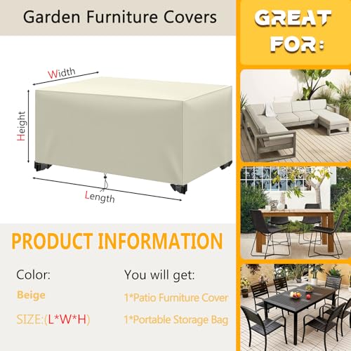 Protection table de jardin extérieure étanche 420D pour préserver vos meubles
