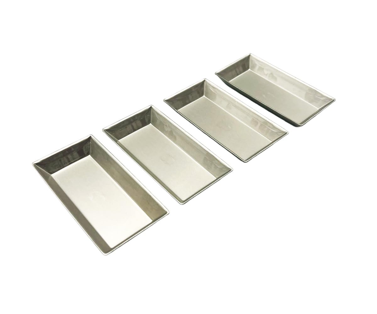 Matsunaga Seisakusho Anodized Aluminum Single Piece Financier Large Pack of 4