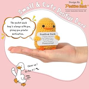 MBL Easter Basket Essentials Stuffers Duck – Handmade Emotional Cheer Support Positive Funny Pickle Potato Nuggets for Men Women Friends Coworkers, Birthday for Him Her MBL Easter Basket Essentials Stuffers Duck–Handmade Emotional Cheer Support Positive Funny Pickle Potato Nuggets for Men Women Friends Coworkers Birthday for Him Her