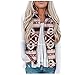 Gemütliche Damen-Plüsch-Tanktop-Zip-Top-Jacke mit Vintage-Print 2422 d Flanell schulterfrei one Shoulder Body Bodysuit Elegante Bodys Off u Ausschnitt cami trägertop diarom Crop Strick West