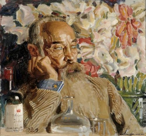 Portrait de Sigurd Wettenhovi Aspa par Akseli Gallen Kallela affiche de décoration murale 60x90cm