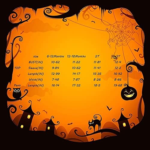Halloween Toddler Baby Boy Outfit Long Sleeve Pumpkin Hoodie Tops+Pumpkin Trousers 2PCS Clothes Set 6 511N8y5vPmL. AC