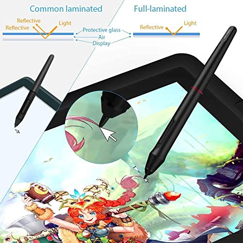 XPPen Artist 15.6 Pro Grafiktablett mit HD-IPS-Display, 39,6 cm (15,6 Zoll), Eingabestift, 8192...