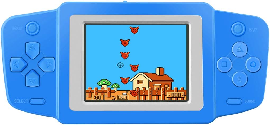 Retro FC Handheld Games for Kids with Built in 318 Classic Video Games Device Mini Arcade Gaming Machines Portable Electronic Consoles Player 2. 6" Screen (Black)