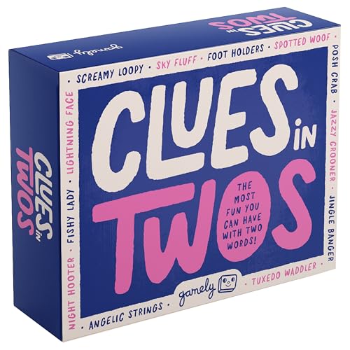 Clues in Twos | Fun 2-word party game for teens & adults (2-8 players)