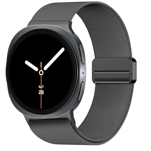 Image of Stretchy Magnetic Band for Samsung Galaxy Watch 9 8 40mm 44mm /Classic 46mm | Elastic Fabric, Nylon Sport Strap Replacement Wristbands No Gap for Samsung Galaxy Watch 8 9 Band 40mm 44mm /8 Classic 46mm