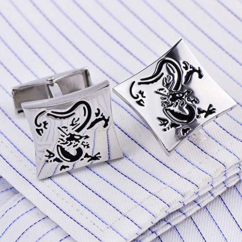 Mancuernillas de Cobre Daesar para Hombre diseño Dragón miniatura 3
