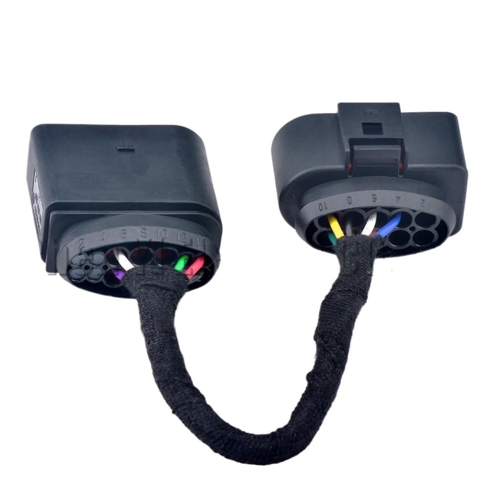 Presa Cablaggio Auto Compatibile con Golf 7.5 1 Pz. Cablaggio di Conversione da 10P A 14P 1J0973837 6R0973735 Cavo Adattatore per Modifica Fari