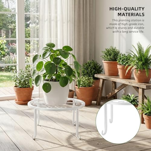 Support robuste en fer pour pot de fleurs salon et balcon - 4