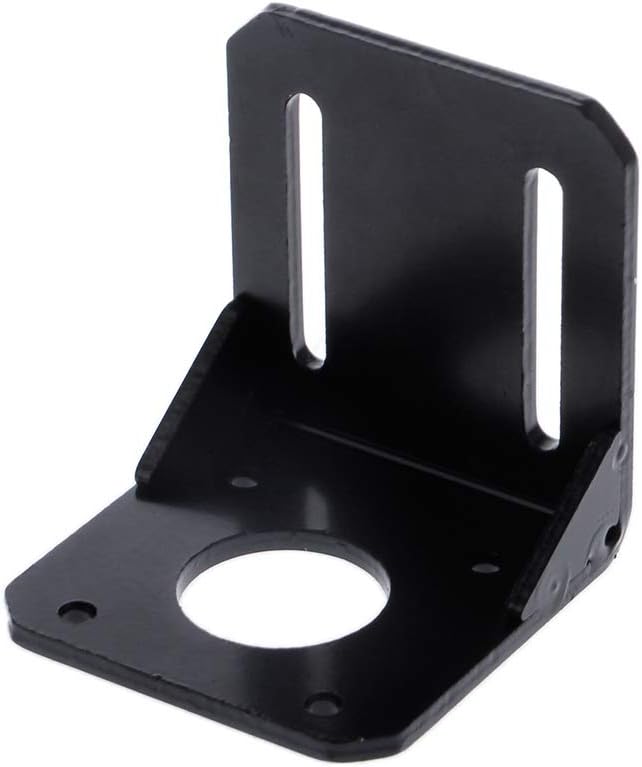 fivekim Mounting Bracket Holder For Nema 17 Stepper Motor 3D Printer Black 42Mm Alloy Steel Printer Accessories Black