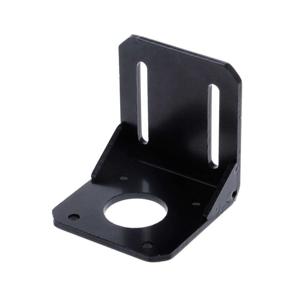 FATTERYU Mounting Bracket Holder For Nema 17 Stepper Motor 3D Printer Black 42mm Alloy Steel