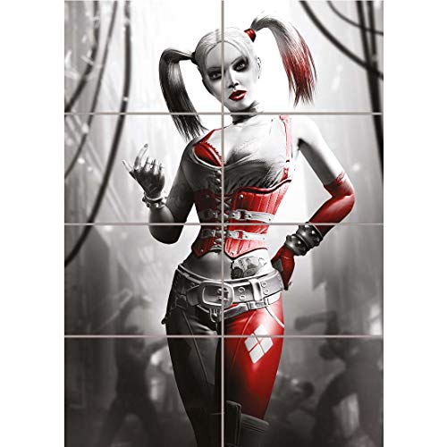 Doppelganger33 LTD Harley Quinn Batman Arkham City Wand Kunst Multi Panel Poster drucken 33x47 Zoll