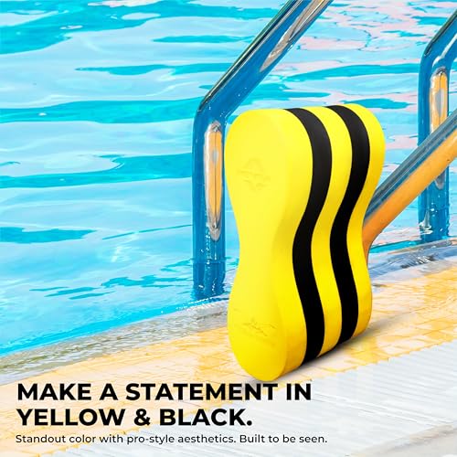 Image of Nivia Pullbuoy, Training Equipment, Swimming Equipment for Kids /Adults - Yellow /Black