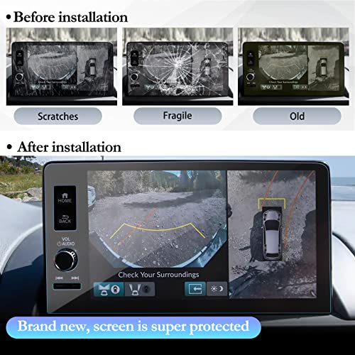 SKTU for 2024 2025 Honda Pilot Screen Protector for 2023-2025 Honda Pilot EX-L/TrailSport/Touring/Elite/Black Edition 9-Inch Screen Tempered Glass Honda Pilot 2024 2025 Accessories [Anti-Scratch&Glare, Ultra-Clear, 9H Hardness]