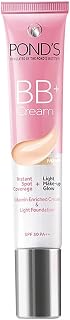 POND'S BB+ Cream Ivory: Lightweight Foundation for Even Skin Tone & Natural Glow, Fair-Medium Shades, 18g