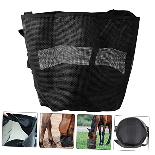 SUPVOX Saco De Retenção De Grama Seca Bolsa De Alimentação De Cavalo Rede Bolsa De Comida De Cavalo