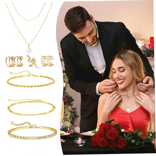 Calendario de Adviento de Joyería con aretes y collar para evitar la prisa de regalos navideños 4