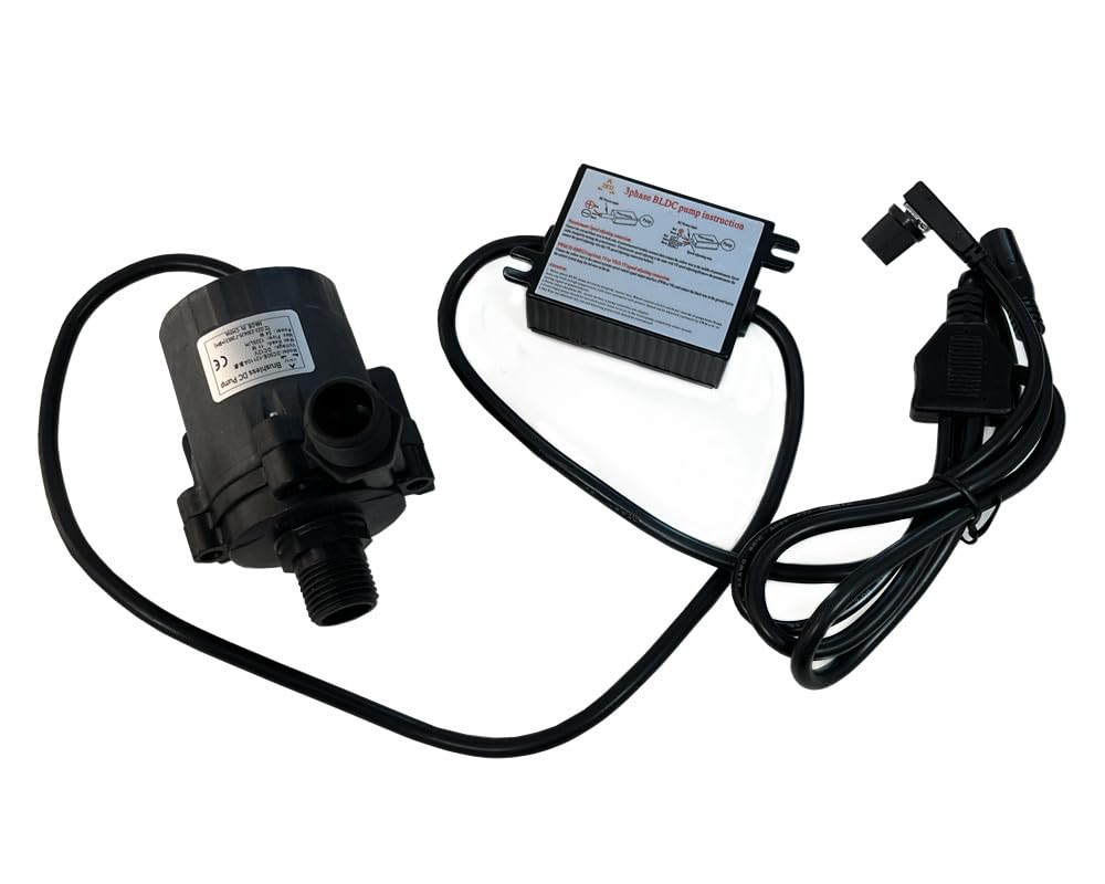 SHYSKY DC50E-12110A 12V DC Smart Power/Flow Adjustable Pressure Water Pump, Lift 11m 36ft Max Flow 378GPH, Stable Low Noise, For Industrial Medical Gardening Cooling Circulation System