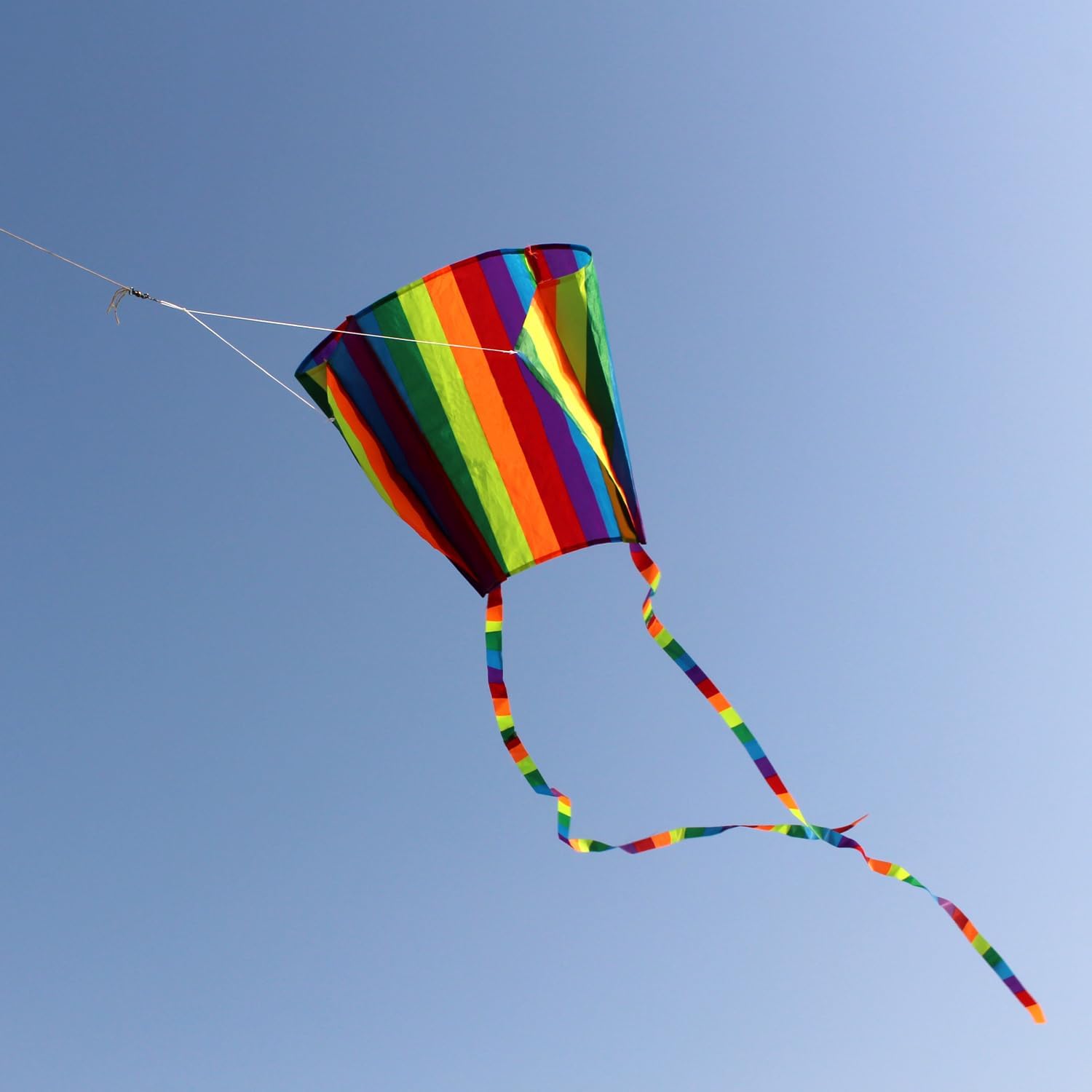 Easy Flyer Kite with Long Tail and String Line