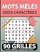 mots mêlés gros caractères 90 grilles 1440 mots + solutions: Livre de mots mêlés thème ustensile de cuisine - une grille par page – cahier de mots ... et jeux pour adultes) – Grand format.
