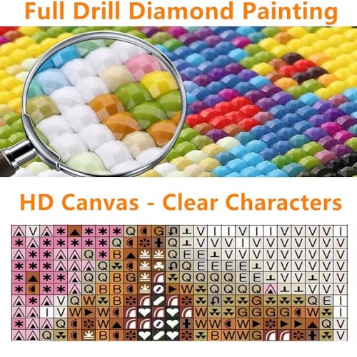 Diamond painting enfant et adulte grand format 60x130cm broderie diamant