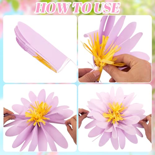 Image of 17PCS Fairy Birthday Party Decorations Set Fairy Themed Red Green Purple Pink Paper Mushroom Lantern Decor for Girls Birthday Decor Spring Tea Party Baby Shower