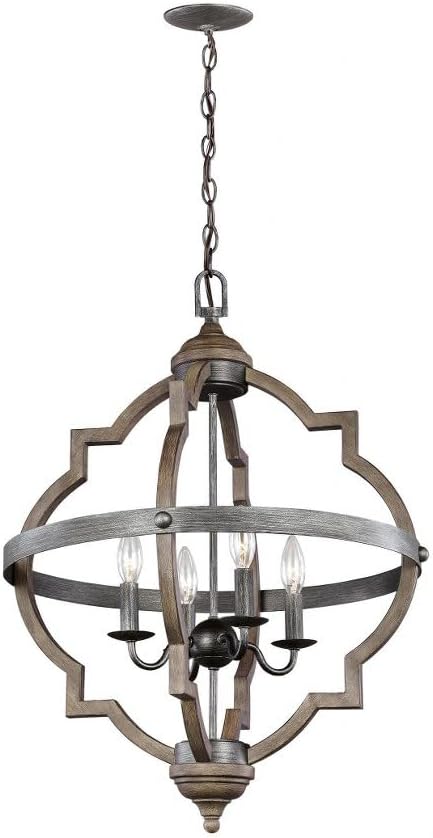Sea Gull Lighting 5124904-846 Socorro Four Hall/Foyer Hanging Modern Light Fixture, Stardust Finish