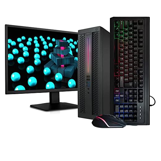 HP Elitedesk 800G1 Business Desktop PC - Intel Core i5-4570 3.2GHz, 8GB RAM, 240GB SS, Windows 10 Pro 64bit, 20 Monitor, RGB Productivity Bundle (Renewed)