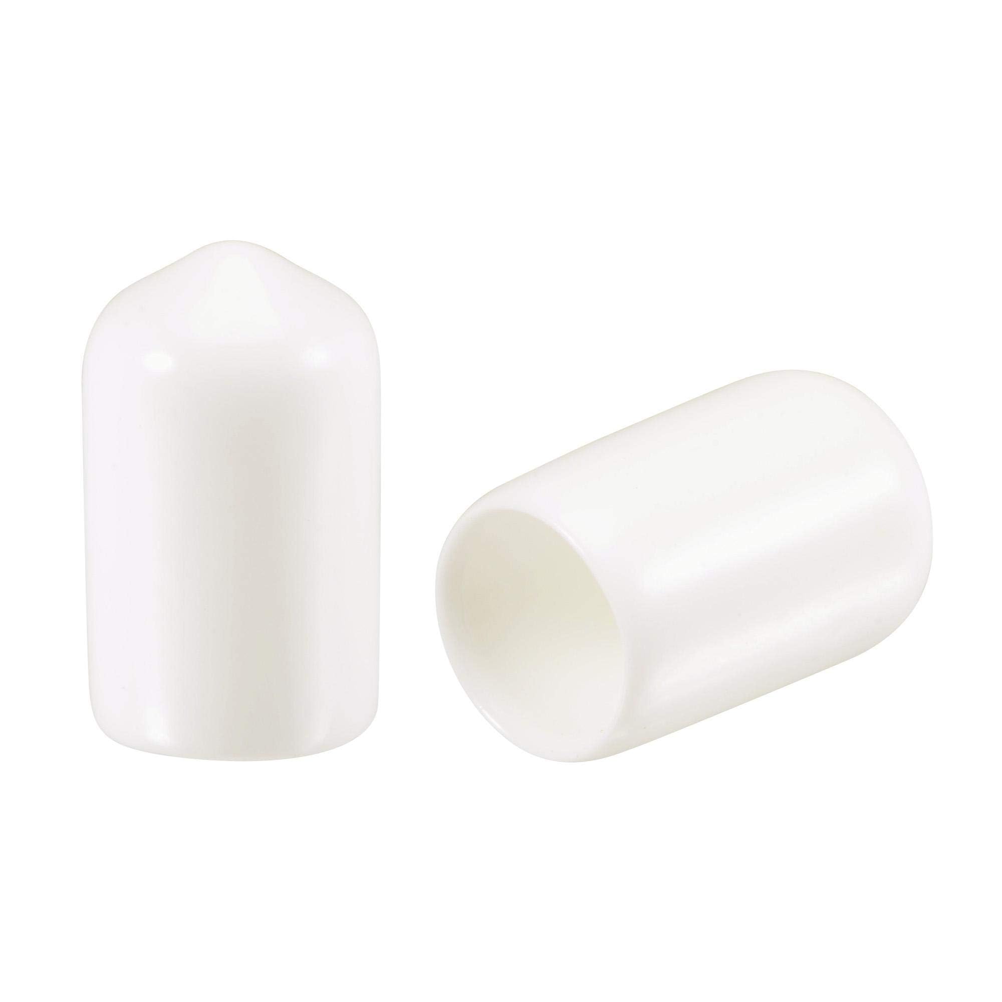 Embouts en caoutchouc 10 mm blanc TOP-VIGOR pour la protection efficace des vis et tubes