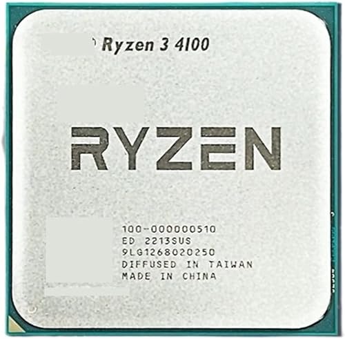 CPU Ryzen 3 4100 R3 4100 3.8 GHz 4-Core 8-Thread CPU Processor 7NM L38M 100-000000510 Socket AM4 No Fan Responsive and Powerful